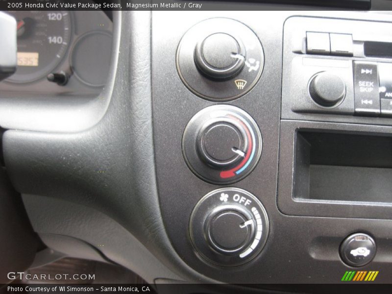 Magnesium Metallic / Gray 2005 Honda Civic Value Package Sedan