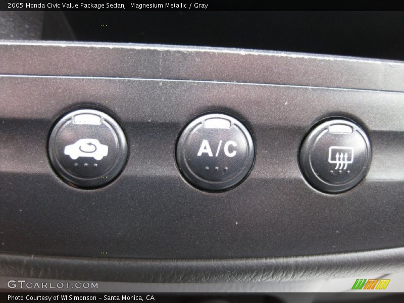 Magnesium Metallic / Gray 2005 Honda Civic Value Package Sedan