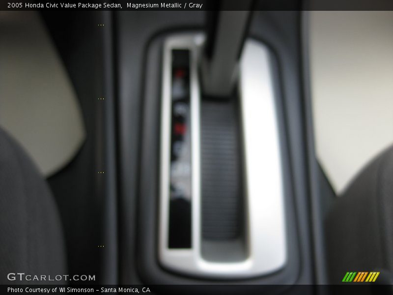 Magnesium Metallic / Gray 2005 Honda Civic Value Package Sedan