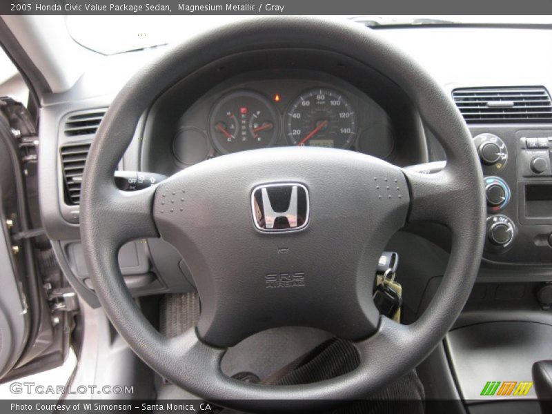 Magnesium Metallic / Gray 2005 Honda Civic Value Package Sedan