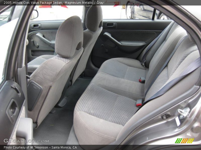 Magnesium Metallic / Gray 2005 Honda Civic Value Package Sedan