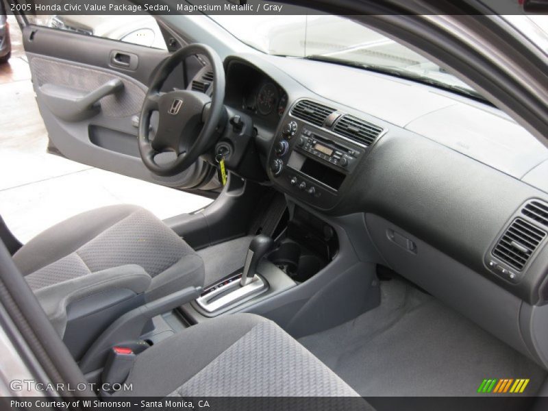 Magnesium Metallic / Gray 2005 Honda Civic Value Package Sedan