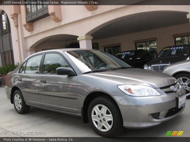 Magnesium Metallic / Gray 2005 Honda Civic Value Package Sedan