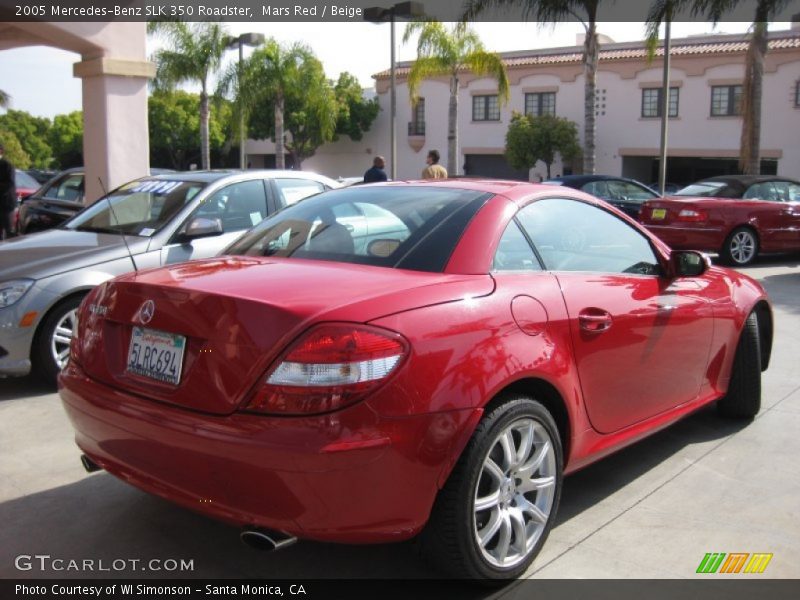 Mars Red / Beige 2005 Mercedes-Benz SLK 350 Roadster