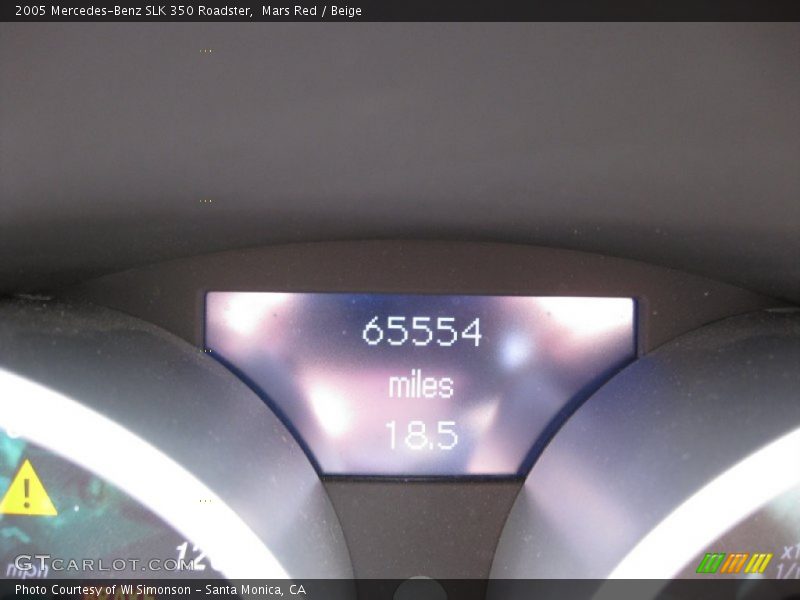 Mars Red / Beige 2005 Mercedes-Benz SLK 350 Roadster