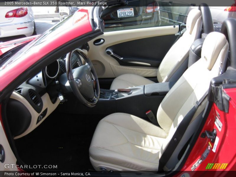 Mars Red / Beige 2005 Mercedes-Benz SLK 350 Roadster