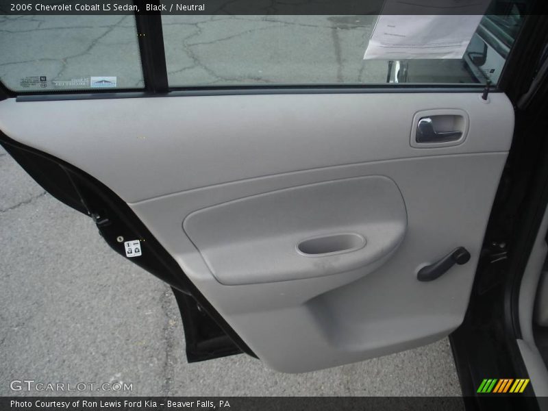 Black / Neutral 2006 Chevrolet Cobalt LS Sedan