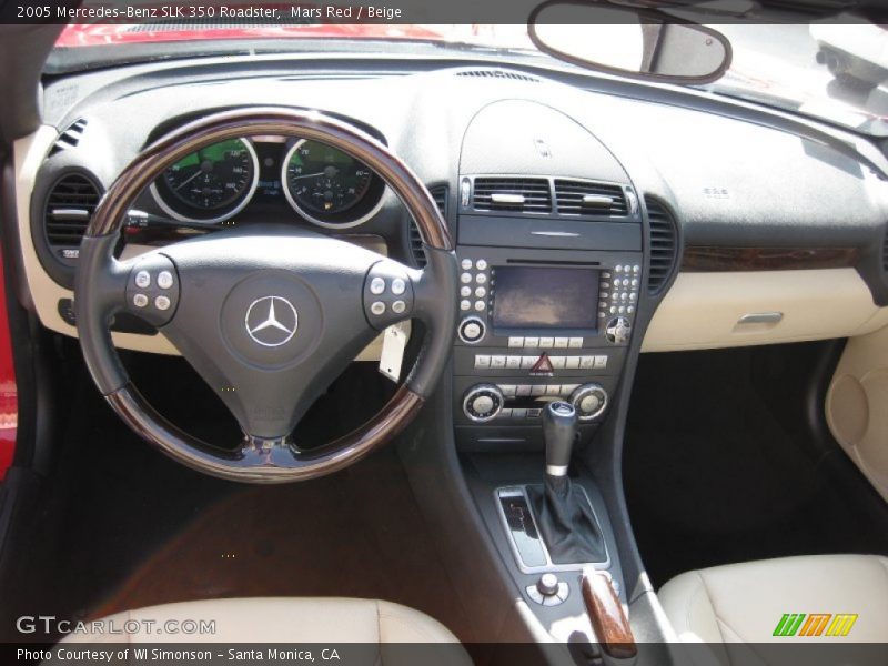Mars Red / Beige 2005 Mercedes-Benz SLK 350 Roadster