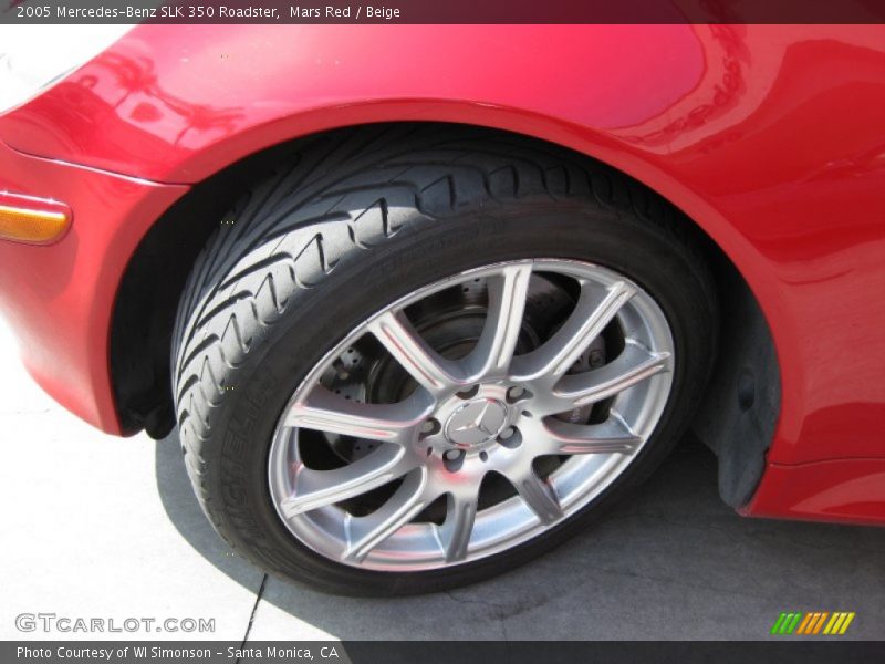Mars Red / Beige 2005 Mercedes-Benz SLK 350 Roadster
