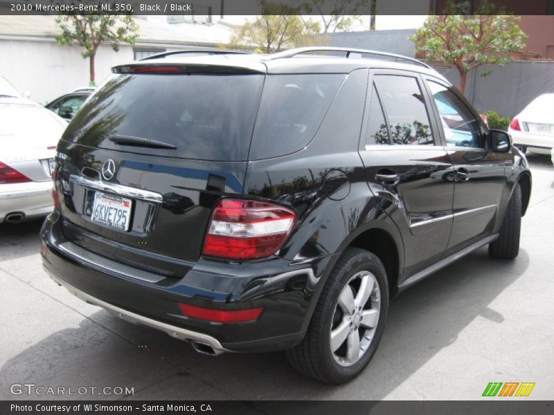 Black / Black 2010 Mercedes-Benz ML 350