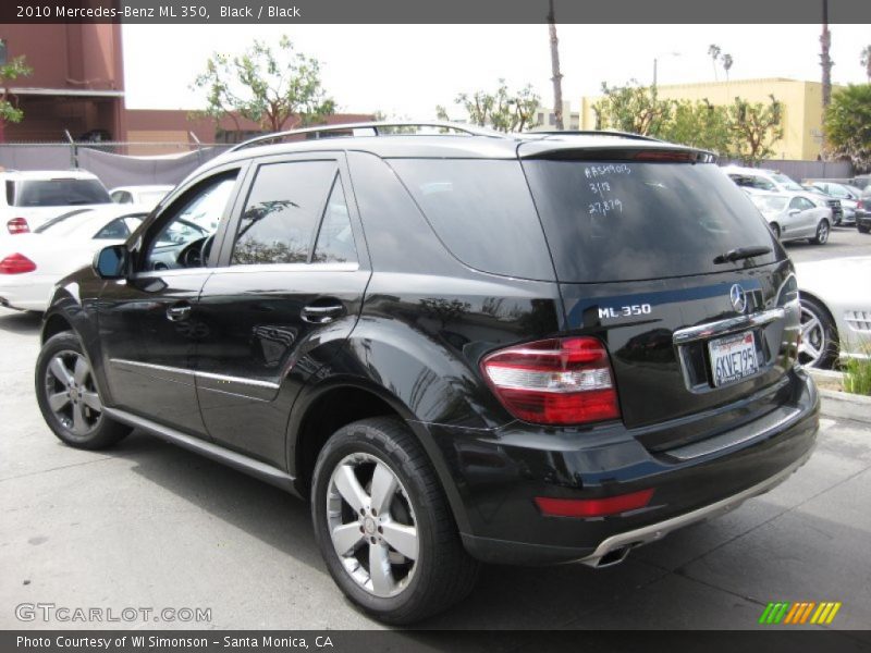 Black / Black 2010 Mercedes-Benz ML 350