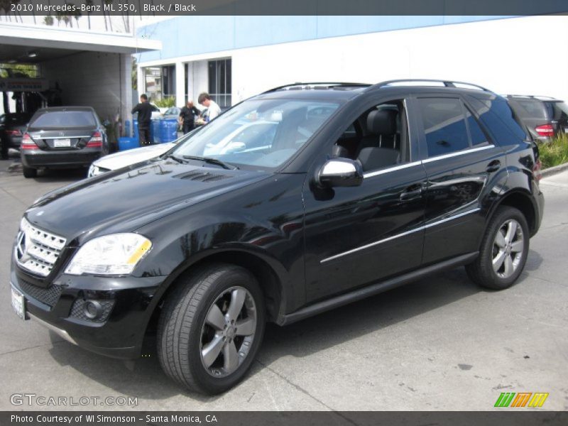 Black / Black 2010 Mercedes-Benz ML 350