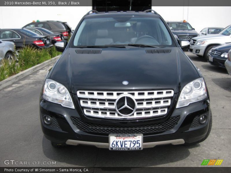 Black / Black 2010 Mercedes-Benz ML 350