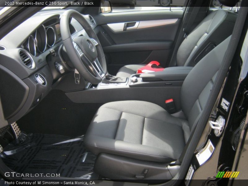 Black / Black 2012 Mercedes-Benz C 250 Sport