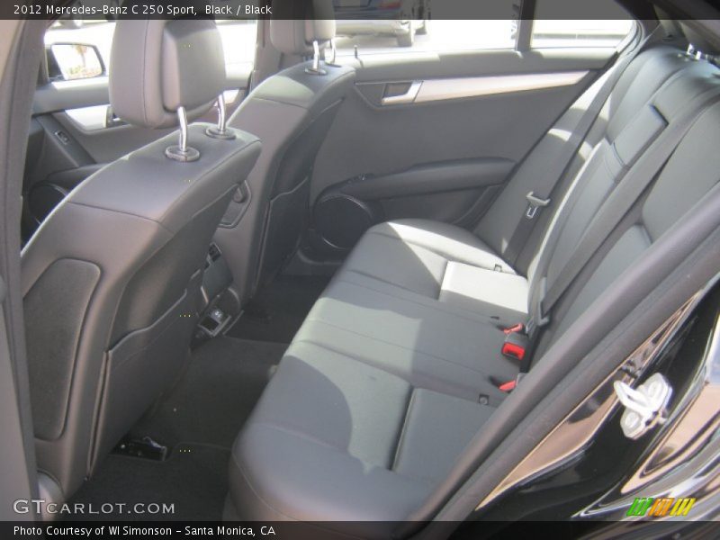Black / Black 2012 Mercedes-Benz C 250 Sport