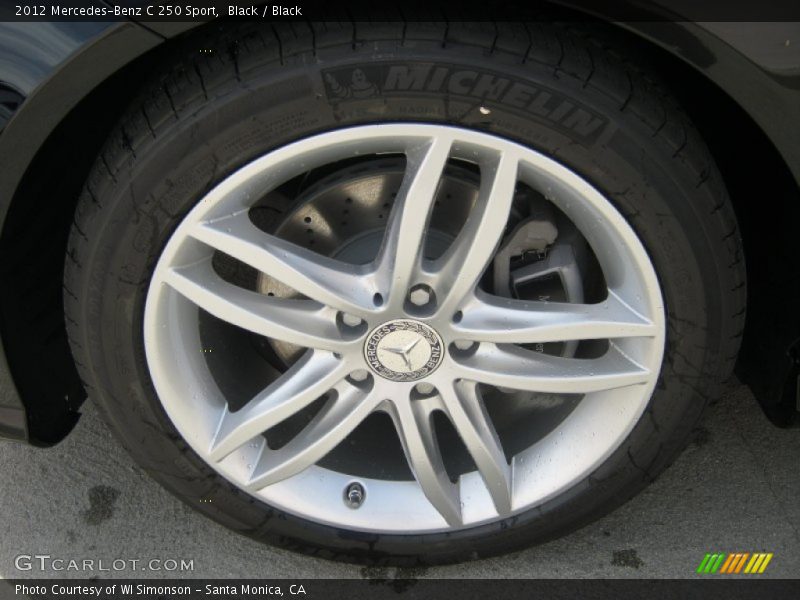 Black / Black 2012 Mercedes-Benz C 250 Sport
