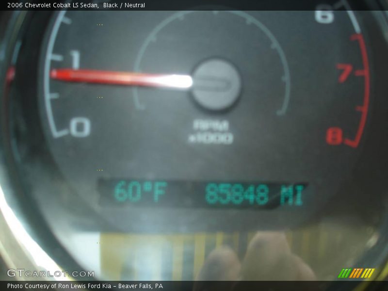 Black / Neutral 2006 Chevrolet Cobalt LS Sedan