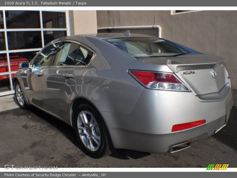 Palladium Metallic / Taupe 2009 Acura TL 3.5