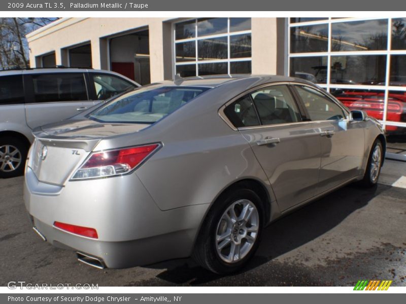 Palladium Metallic / Taupe 2009 Acura TL 3.5
