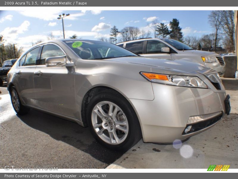 Palladium Metallic / Taupe 2009 Acura TL 3.5