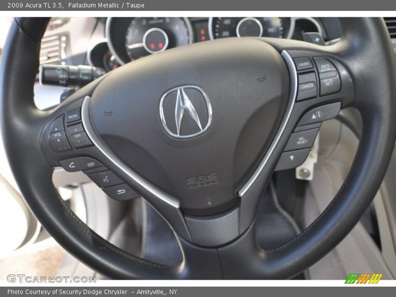 Palladium Metallic / Taupe 2009 Acura TL 3.5