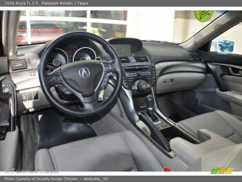 Palladium Metallic / Taupe 2009 Acura TL 3.5