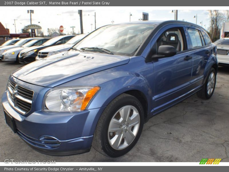 Marine Blue Pearl / Pastel Slate Gray 2007 Dodge Caliber SXT