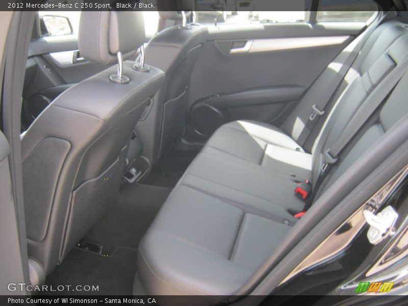 Black / Black 2012 Mercedes-Benz C 250 Sport