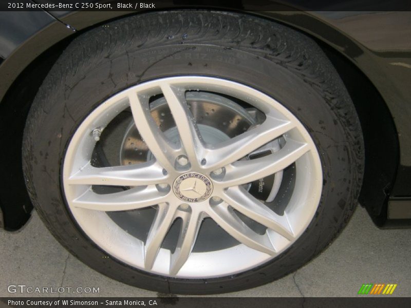 Black / Black 2012 Mercedes-Benz C 250 Sport