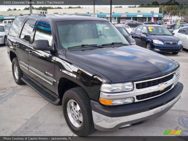 Black / Tan/Neutral 2003 Chevrolet Tahoe