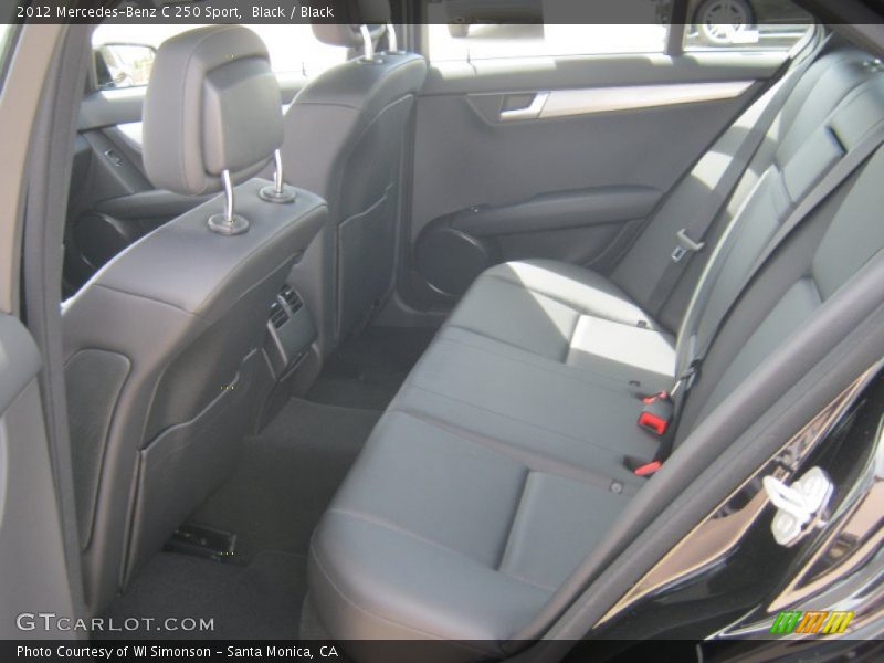 Black / Black 2012 Mercedes-Benz C 250 Sport
