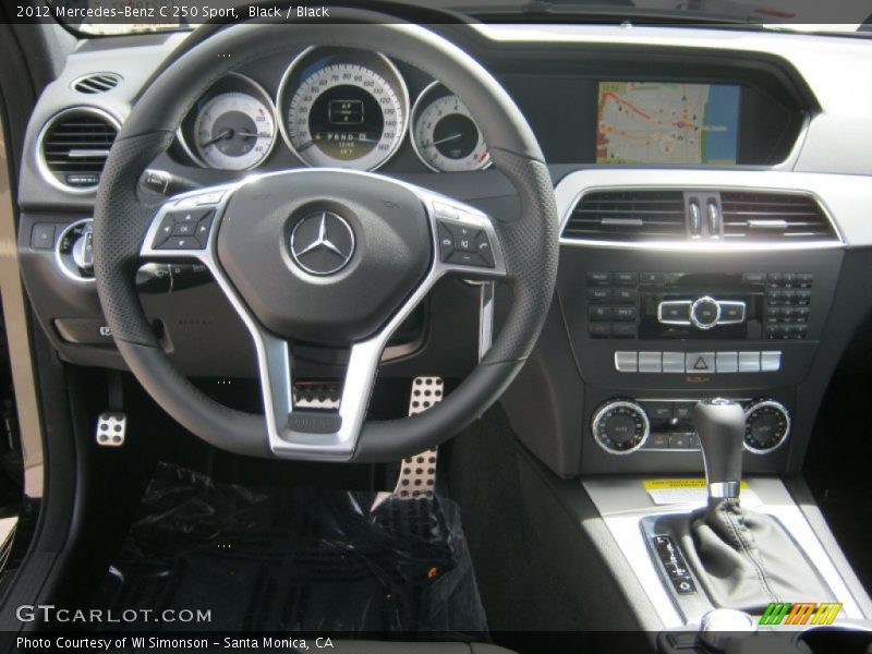 Black / Black 2012 Mercedes-Benz C 250 Sport