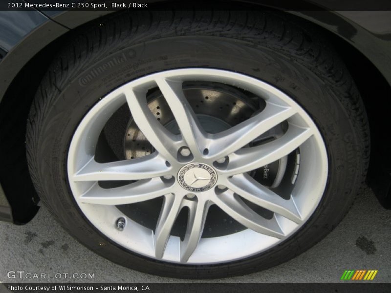 Black / Black 2012 Mercedes-Benz C 250 Sport