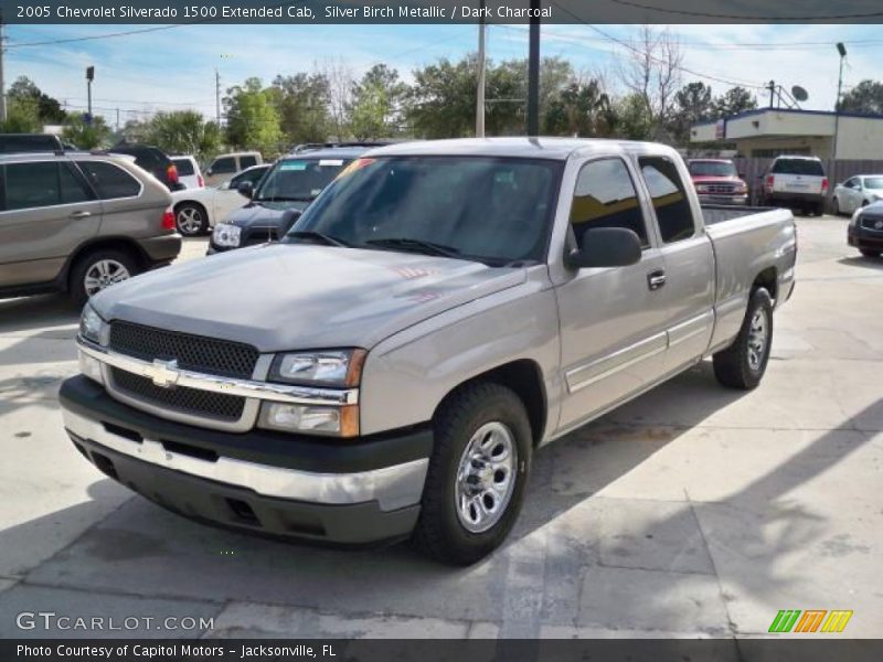 Silver Birch Metallic / Dark Charcoal 2005 Chevrolet Silverado 1500 Extended Cab