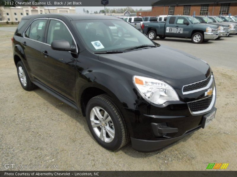 Black / Jet Black 2012 Chevrolet Equinox LS