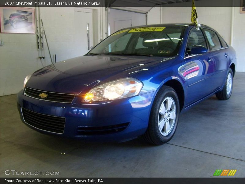 Laser Blue Metallic / Gray 2007 Chevrolet Impala LT