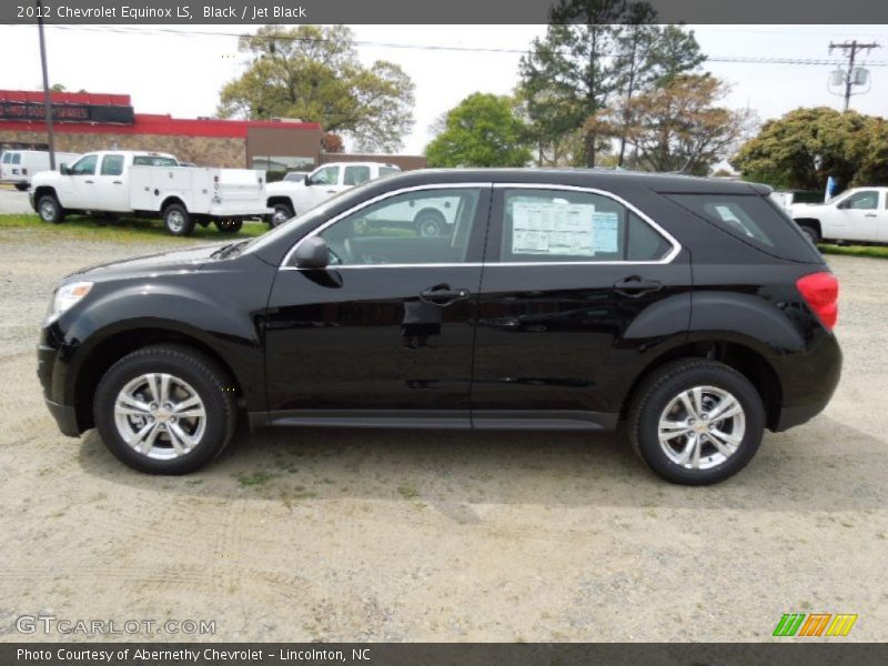 Black / Jet Black 2012 Chevrolet Equinox LS