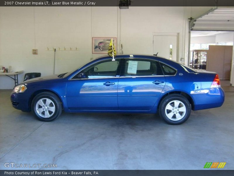 Laser Blue Metallic / Gray 2007 Chevrolet Impala LT