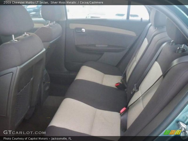 Silver Moss Metallic / Cocoa/Cashmere 2009 Chevrolet Malibu LT Sedan
