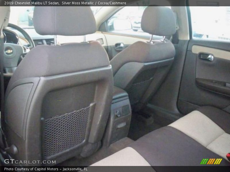 Silver Moss Metallic / Cocoa/Cashmere 2009 Chevrolet Malibu LT Sedan