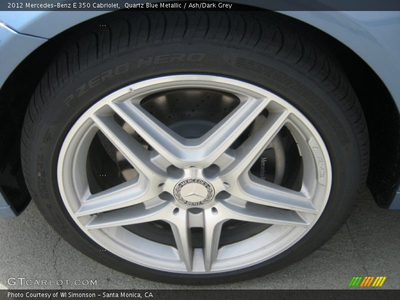 Quartz Blue Metallic / Ash/Dark Grey 2012 Mercedes-Benz E 350 Cabriolet