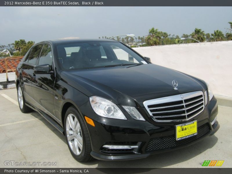 Black / Black 2012 Mercedes-Benz E 350 BlueTEC Sedan