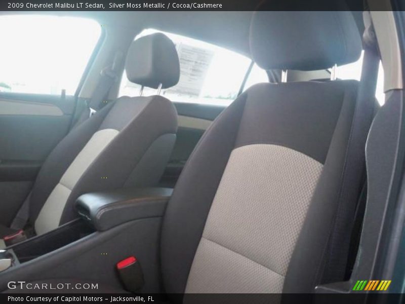 Silver Moss Metallic / Cocoa/Cashmere 2009 Chevrolet Malibu LT Sedan
