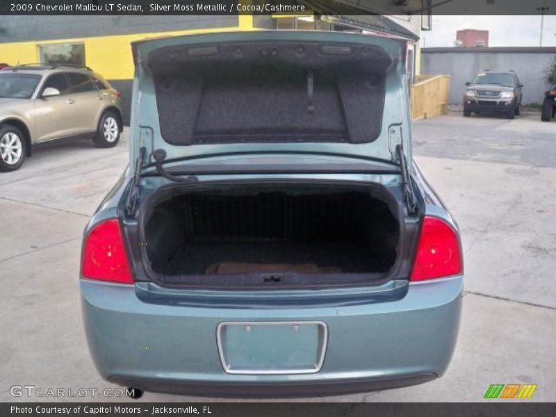 Silver Moss Metallic / Cocoa/Cashmere 2009 Chevrolet Malibu LT Sedan