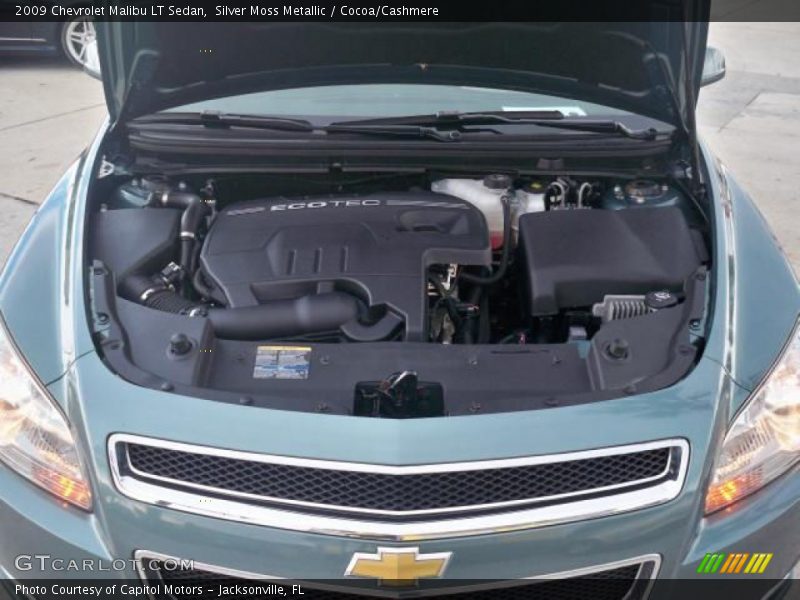 Silver Moss Metallic / Cocoa/Cashmere 2009 Chevrolet Malibu LT Sedan