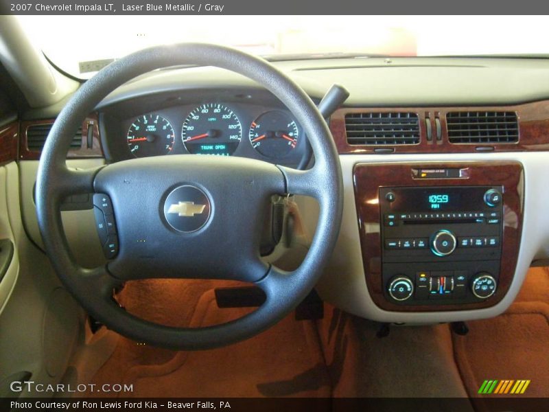 Laser Blue Metallic / Gray 2007 Chevrolet Impala LT