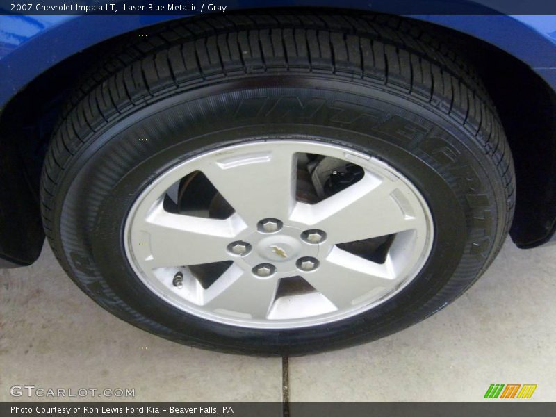 Laser Blue Metallic / Gray 2007 Chevrolet Impala LT