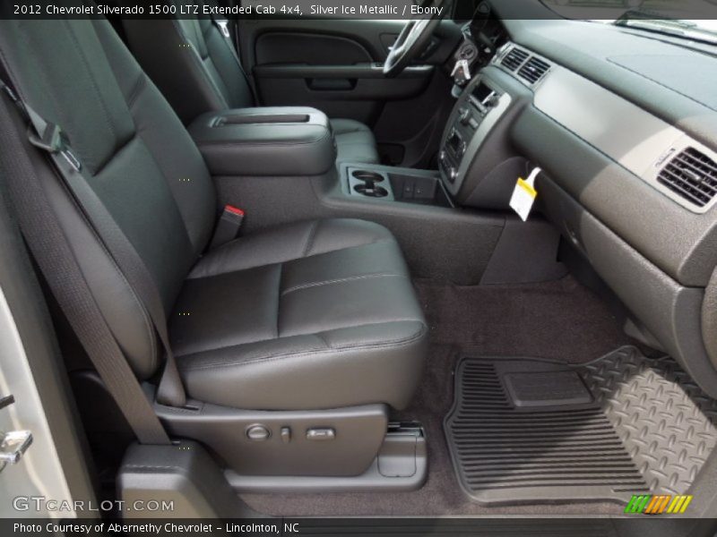 Silver Ice Metallic / Ebony 2012 Chevrolet Silverado 1500 LTZ Extended Cab 4x4