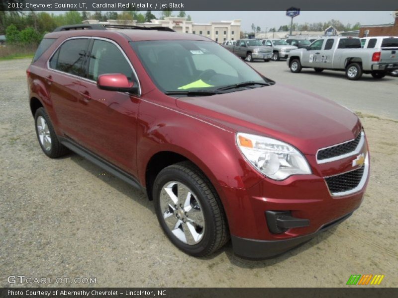 Cardinal Red Metallic / Jet Black 2012 Chevrolet Equinox LT