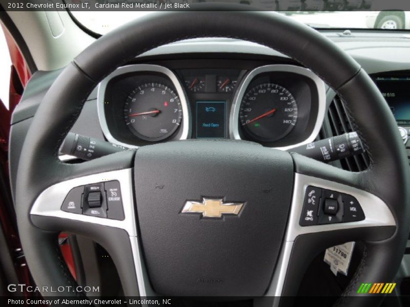 Cardinal Red Metallic / Jet Black 2012 Chevrolet Equinox LT